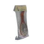 SPAZZOLA OVALE MANICO LEGNO NATURALE