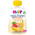 HiPP Bio Frutta Frullata Mela Banana con Biscotto 90g