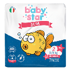 Pannolini Babystar Slim 3/6kg Taglia 2 Mini 21 Pezzi