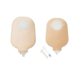 Sacca Per Urostomia Dansac Nova 2 Anatomica Trasparente Midi Con Rubinetto Di Chiusura Di Sicurezza 55mm 10 Pezzi + 1 Adattatore E 10 Tappini Esterni