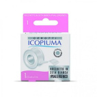 Cerotto Icopiuma In Rocchetto Seta Bianco Ipoallergenico 2,5 Cm X 5 M