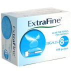 Ago Per Penna Da Insulina Extrafine Gauge 31 8 Mm 100 Pezzi