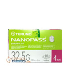 Ago Per Penna Da Insulina Nanopass 32,5 Gauge Lunghezza 4 Mm 100 Pezzi