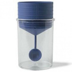 Contenitore Feci Copro Control Con Paletta Tappo A Vite Blu60 Ml