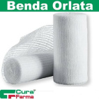 Benda Di Garza Idrofila Cura In Puro Cotone Non Elastica Con Bordi Orlati Antisfilacciamento 10 X 500 Cm