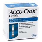 Accu-Chek Guide 25 Strisce Reattive per Misurazione Glicemia con Flacone Antirovesciamento