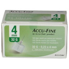 ACCU-FINE Aghi per penna insulina sterili 32G 4mm confezione da 100 pezzi