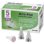 Ago Per Penna Da Insulina Accu Fine Pen Needle Accu Chek Gauge 31 X 5mm 100 Pezzi