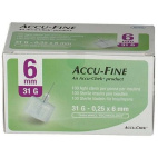 Ago Per Penna Da Insulina Accu Fine Pen Needle Accu Chek Gauge 31 X 6mm 100 Pezzi