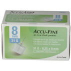 Ago Per Penna Da Insulina Accu Fine Pen Needle Accu Chek Gauge 31 X 8mm 100 Pezzi