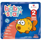 Pannolino Babystar 3/6kg T2 21 Pezzi