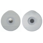 Elettrodo Oe Foam Monouso Ovale 48x50mm Per Adulti In Gel Solido Con Sensore Ag/Agcl Con Clip In Acciaio Inox Fiab 50 Pezzi