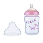 Nuby Biberon Little Moments Blue Con Tettarella In Siliconemedicale Flusso Lento