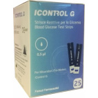 Strisce Misurazione Glicemia Icontrol G 25 Pezzi