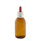 Flacone Vetro 125 Ml Codice 21sf + Contagoccia A Sigillo 10pezzi