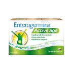 Enterogermina Active Age, Vitamina b12, Fermenti Lattici, Probiotici, Benessere della Flora Intestinale, Antiossidante, Riduzione Stanchezza, 28 Compresse