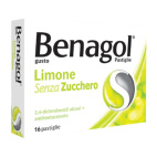 Benagol Aroma Limone Senza Zucchero 16 Pastiglie