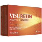 VISUFARMA VISURETIN Integratore Vista 30 Capsule Zafferano Vitamina C E