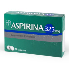 Aspirina 325mg Acido Acetilsalicilico Trattamento Febbre E Dolore 10 compresse