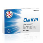 Clarityn, Antistaminico, per il Trattamento di Rinite Allergica e Orticaria, con 10 mg Loratadina,  7 Compresse