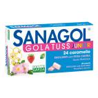 Sanagol Gola Tuss Junior Fragola 24 Caramelle