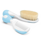 Chicco Spazzola + Pettine Naturali Azzurro 0m+