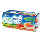 Omogeneizzato Mellin Primo Sugo Pomodoro Verdure 2x80g