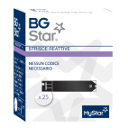 BG Star 25 Strisce Glicemia Monitoraggio Preciso Zuccheri