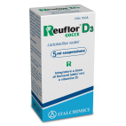 REUFLOR Integratore Fermenti Lattici Vivi e Vitamina D3 Gocce 5ml Flora Intestinale