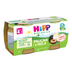 HiPP Omogeneizzato Biologico Prugna e Mela 2x80g 4+ mesi