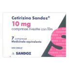 Cetirizina Sandoz 7 Compresse Rivestite 10mg