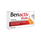  Benactiv Gola 16 pastiglie gusto arancia senza zucchero