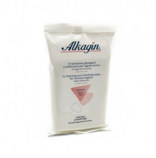 Alkagyn Korff Salviettine Detergenti E Rinfrescanti Per L'igiene Intima Ph Leggermente Alcalino 1 Pz Salviette - Immagine 3