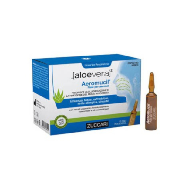 Aloevera2 Aeromucil 10 Fiale 5ml - Immagine 1