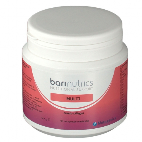 Metagenics Barinutrics Multi Integratore Con Vitamine E Minerali Gusto Ciliegia 90 Compresse Masticabili - Immagine 3