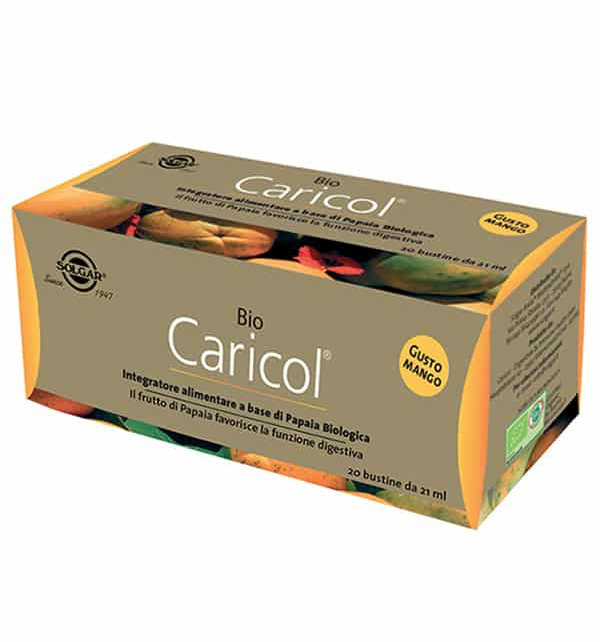 Bio Caricol Gusto Mango 20 bustine - Integratore per la funzione digestiva - Immagine 6