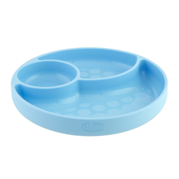 Chicco Piatto Con Ventosa Silicone Boy 12m+ - Immagine 1