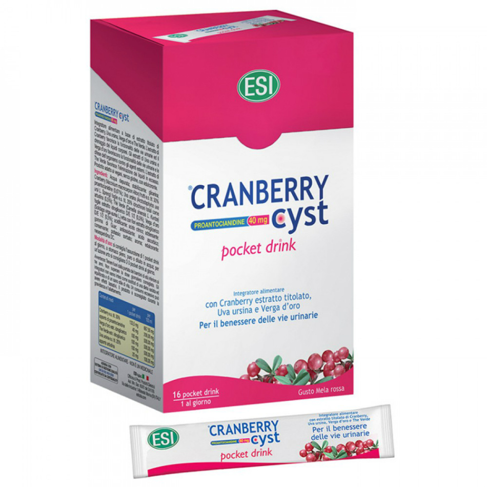 Esi Cranberry Cyst Pocket Drink 16 Bustine - Immagine 7