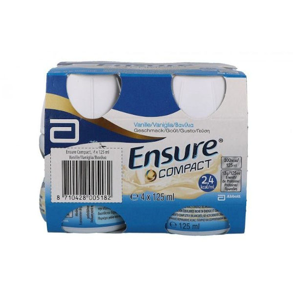 Abbott Ensure Compact Integratore Ricostituente Vaniglia 4 Bottiglie Da 125Ml - Immagine 7