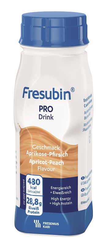 FRESENIUS KABI Fresubin Pro Drink - alimento a fini medici speciali iperproteico gusto albicocca-pesca 4x200 ml - Immagine 4