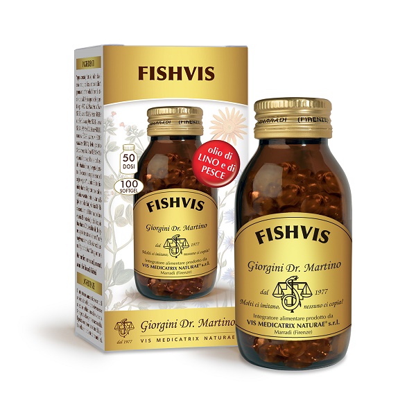 Fishvis 100 Softgel - Integratore A Base Di Olio Di Pesce E Olio Di Lino - Immagine 3