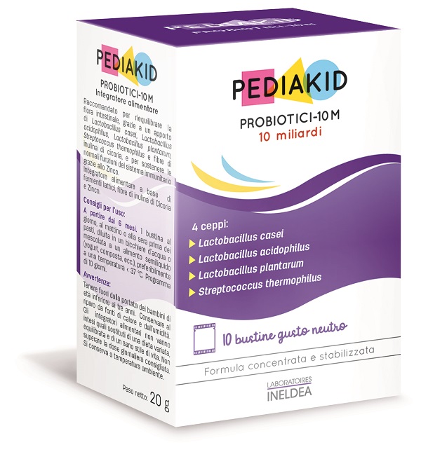 Laboratoires Ineldea Pediakid Probiotici 10M 10 Bustine - Immagine 2