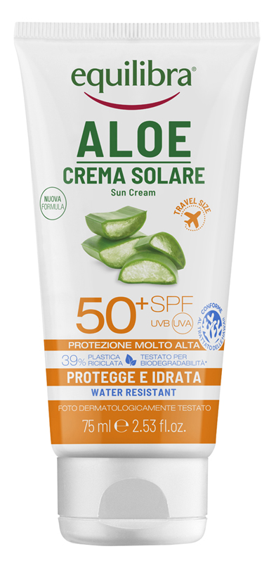 Equilibra Equilibra® Aloe Crema Solare Spf 50+ - Risparmia Il 10% Con Codice: Equilibra1026 75 Ml Solare - Immagine 2