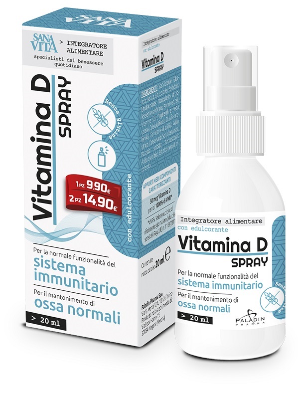 Sanavita Vitamina D Spray Integratore Vitaminico 20Ml - Immagine 5