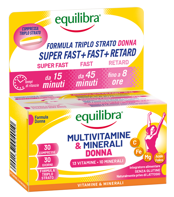Equilibra Donna Multivitamine & Minerali - Risparmia Il 10% Con Codice: Equilibra1026 45 G Compresse - Immagine 3