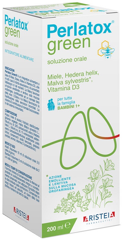 Aristeia Farmaceutici Malva Integratore Perlatox Green Sciroppo Con Miele E Edera, 200Ml - Immagine 7