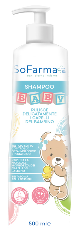 Sofarma Sofarmapiù Shampoo Baby Delicato Per Pelli Sensibili 500 Ml - Immagine 5
