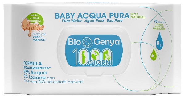 Diva International Salviette Biogenya Baby Eco Naturali All'acqua, 70 Pezzi - Immagine 4