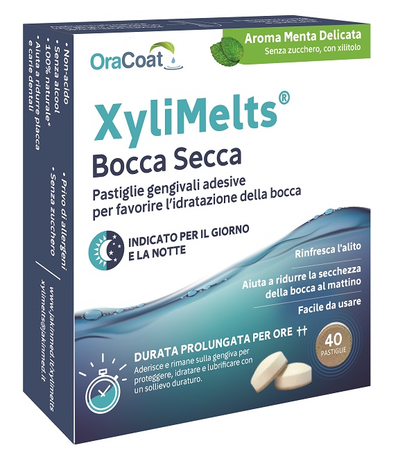 Xylimelts - 40 Pastiglie Per La Bocca Secca Gusto Menta Delicata - Immagine 6