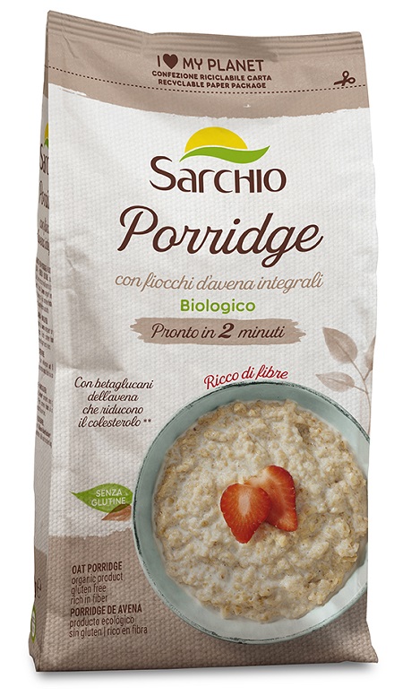 Sarchio Spa Porridge Fiocchi Di Avena Integrali Biologici, 300G - Immagine 3